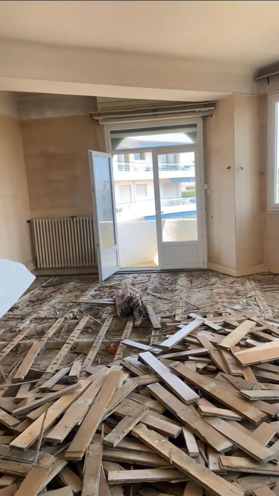 Avant travaux, pièce à rénover